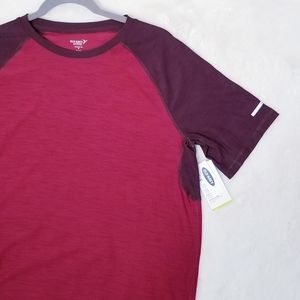 Old Navy Active Red Short Sleeve Two Toned…
